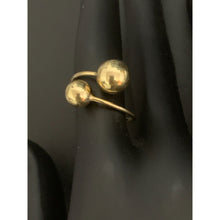 Load image into Gallery viewer, 18K Gold Ring Balls 1.57 grams Size 6.5 - Rafant
