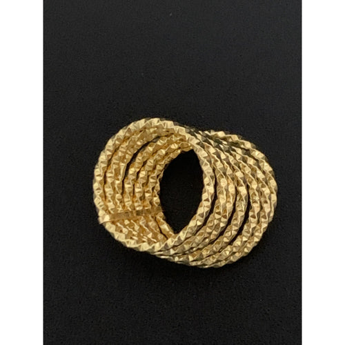 18K Gold Ring Seven Days 2.17 grams Size 5.75 - Rafant