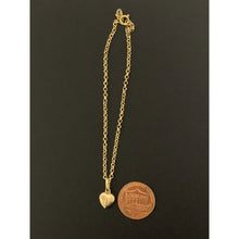 Load image into Gallery viewer, 18K Gold Bracelet with Puffed Heart Charm 1.58 grams Size 7.25 inches - Rafant
