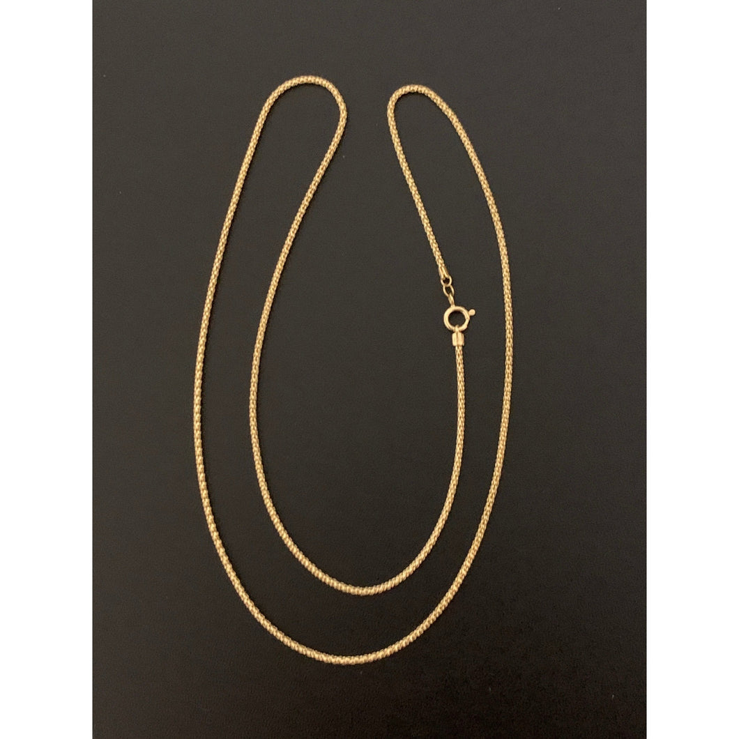 18K Gold Necklace Chain 17.5 inches 1.89 grams - Rafant