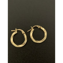 Load image into Gallery viewer, 18K Gold Earrings Hoops Loops Earrings Small 0.88 grams - Rafant
