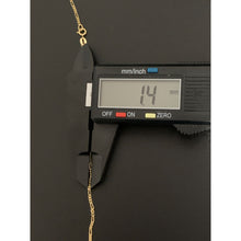 Load image into Gallery viewer, 18K Gold Necklace Chain 17.50&quot; with Cross Pendant 2.06 grams - Rafant
