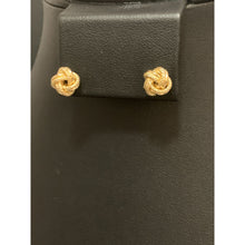 Load image into Gallery viewer, 18K Gold Earrings Stud Knot Earrings 1.20 grams - Rafant

