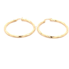 Load image into Gallery viewer, 18K Yellow Gold Earrings Hoops Spiral 1.47 grams - Rafant
