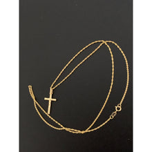Load image into Gallery viewer, 18K Gold Necklace Chain 20 inches with Jesus Christ Pendant 1.66 grams - Rafant
