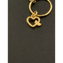Load image into Gallery viewer, 18K Gold Necklace Chain 15.50 inches with Circle Heart Pendant 1.38 grams - Rafant
