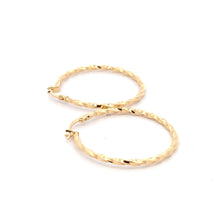 Load image into Gallery viewer, 18K Yellow Gold Earrings Hoops Spiral 1.37 grams - Rafant
