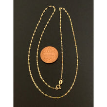 Load image into Gallery viewer, 18K Gold Necklace Chain Only 17.75 inches Lightweight Dainty Delicate 1.08 grams - Rafant
