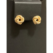 Load image into Gallery viewer, 18K Gold Earrings Stud Knot 2.15 grams - Rafant

