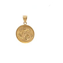 Load image into Gallery viewer, 18K Yellow Gold Lucky Dragon Pendant Round 1.41 grams - Rafant
