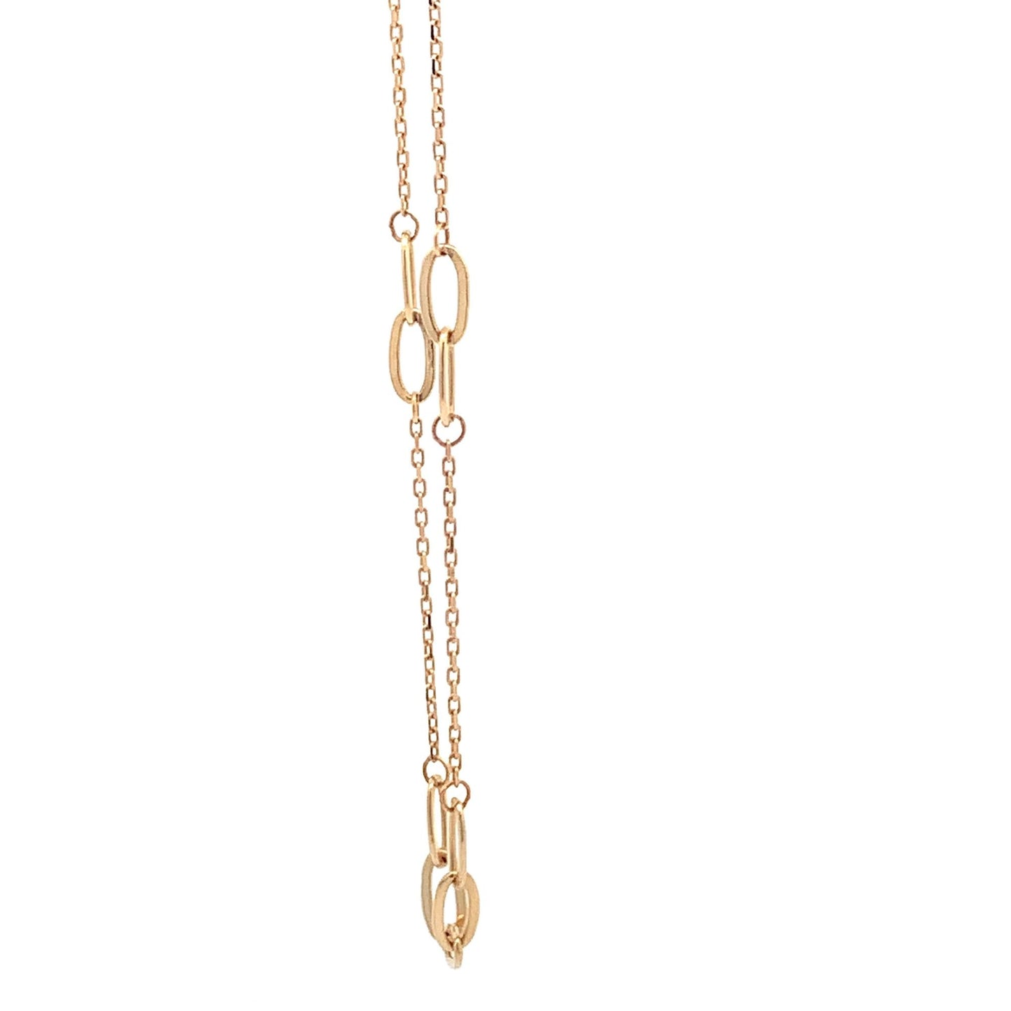 18K Yellow Gold Bracelet Paperclip 6 inches plus 1 inch extension 1.39 grams - Rafant