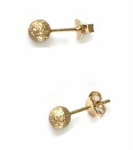 Load image into Gallery viewer, New Authentic 18K Saudi Gold Stud Ball Earrings - Rafant
