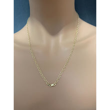 Load image into Gallery viewer, 18K Gold Chain Necklace Saudi Real Gold Round Cable Link 21.50&quot; - Rafant
