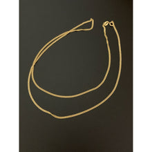 Load image into Gallery viewer, 18K Gold Chain Necklace Saudi Real Gold Curb 22&quot; Lightweight Thin Dainty - Rafant
