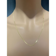 Load image into Gallery viewer, 18K Gold Chain Necklace Saudi Real Gold Curb 22&quot; Lightweight Thin Dainty - Rafant
