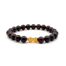 Load image into Gallery viewer, 24K Gold  Lucky Charm Piyao Pixiu Bracelet Natural Gemstones Birthstones Feng Shui - Rafant
