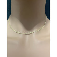 Load image into Gallery viewer, New Real 18K Saudi Gold Curb Chain 15.75&quot; Lightweight - Rafant
