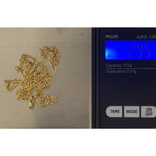 Load image into Gallery viewer, 18K Gold Chain Necklace Saudi Real Gold Curb 18&quot; 2.95g - Rafant
