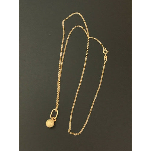 18K Saudi Gold Necklace Chain 15.75