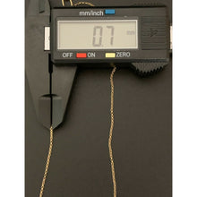 Load image into Gallery viewer, 18K Saudi Gold Necklace Chain 15.75&quot; w/ Frosted Ball Pendant 1.50 grams - Rafant
