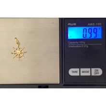 Load image into Gallery viewer, 18K Saudi Gold Pendant Anchor Wheel  Yellow Real Gold - Rafant
