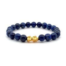 Load image into Gallery viewer, 24K Gold  Lucky Charm Piyao Pixiu Bracelet Natural Gemstones Birthstones Feng Shui - Rafant
