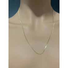 Load image into Gallery viewer, 18K Gold Chain Necklace Saudi Real Gold Curb 22&quot; Lightweight Thin Dainty 2.21g - Rafant
