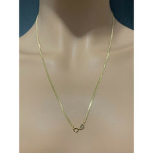 Load image into Gallery viewer, 18K Gold Chain Necklace Saudi Real Gold Curb 22&quot; Lightweight Thin Dainty 2.21g - Rafant
