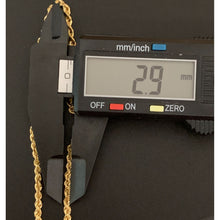Load image into Gallery viewer, 18K Gold Bracelet Saudi Real Gold Rope Chain Size 7.5&quot; - Rafant
