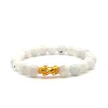 Load image into Gallery viewer, 24K Gold  Lucky Charm Piyao Pixiu Bracelet Natural Gemstones Birthstones Feng Shui - Rafant
