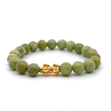 Load image into Gallery viewer, 24K Gold  Lucky Charm Piyao Pixiu Bracelet Natural Gemstones Birthstones Feng Shui - Rafant
