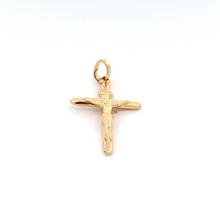 Load image into Gallery viewer, 18K Yellow Gold Pendant Cross Religious Jesus Christ - Rafant
