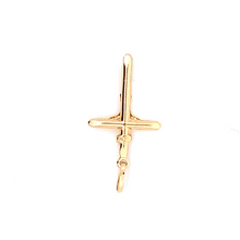Load image into Gallery viewer, 18K Yellow Gold Pendant Cross Religious Jesus Christ - Rafant
