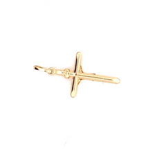 Load image into Gallery viewer, 18K Yellow Gold Pendant Cross Religious Jesus Christ - Rafant
