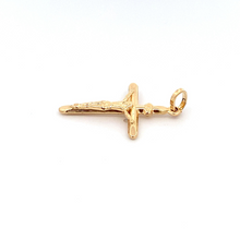 Load image into Gallery viewer, 18K Yellow Gold Pendant Cross Religious Jesus Christ - Rafant

