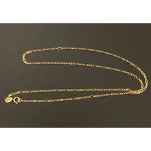 Load image into Gallery viewer, 18K Gold Chain Necklace Saudi Gold Cable Link 18&quot; - Rafant

