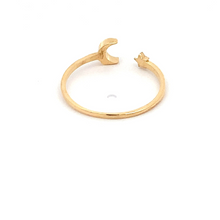 Load image into Gallery viewer, 18K Gold Ring Size 5.5 Moon Star - Rafant
