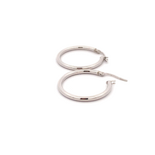 Load image into Gallery viewer, 18K White Gold Earrings Hoops - Rafant
