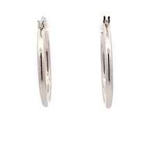 Load image into Gallery viewer, 18K White Gold Earrings Hoops - Rafant

