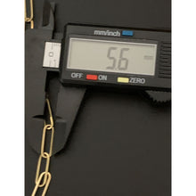 Load image into Gallery viewer, 18K Gold Bracelet Saudi Gold Paperclips Chain Link Size 7.5&quot; - Rafant
