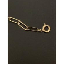 Load image into Gallery viewer, 18K Gold Bracelet Saudi Gold Paperclips Chain Link Size 7.5&quot; - Rafant
