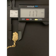 Load image into Gallery viewer, New Real 18K Saudi Gold Necklace Cable Link Chain 17.75" w/ Jesus Christ Pendant - Rafant
