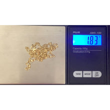 Load image into Gallery viewer, 18K Gold Chain Necklace Saudi Gold Cable Link 18&quot; Fine Jewelry - Rafant
