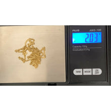 Load image into Gallery viewer, 18K Gold Chain Necklace Curb Cuban 20&quot; Saudi Yellow Gold Lightweight Dainty - Rafant
