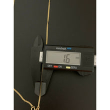 Load image into Gallery viewer, 18K Gold Chain Necklace Curb Cuban 20&quot; Saudi Yellow Gold Lightweight Dainty - Rafant
