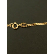 Load image into Gallery viewer, 18K Gold Chain Necklace Curb Cuban 20&quot; Saudi Yellow Gold Lightweight Dainty - Rafant
