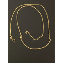 Load image into Gallery viewer, New Real 18K Saudi Gold Rolo Chain 18" Lightweight - Rafant
