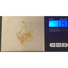 Load image into Gallery viewer, New Real 18K Saudi Gold Rolo Chain 18" Lightweight - Rafant
