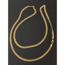 Load image into Gallery viewer, 18K Gold Chain Necklace Real Saudi Gold Curb 22&quot; - Rafant
