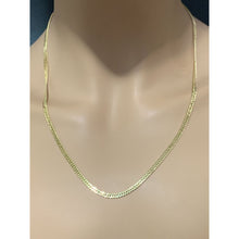 Load image into Gallery viewer, 18K Gold Chain Necklace Real Saudi Gold Curb 22&quot; - Rafant

